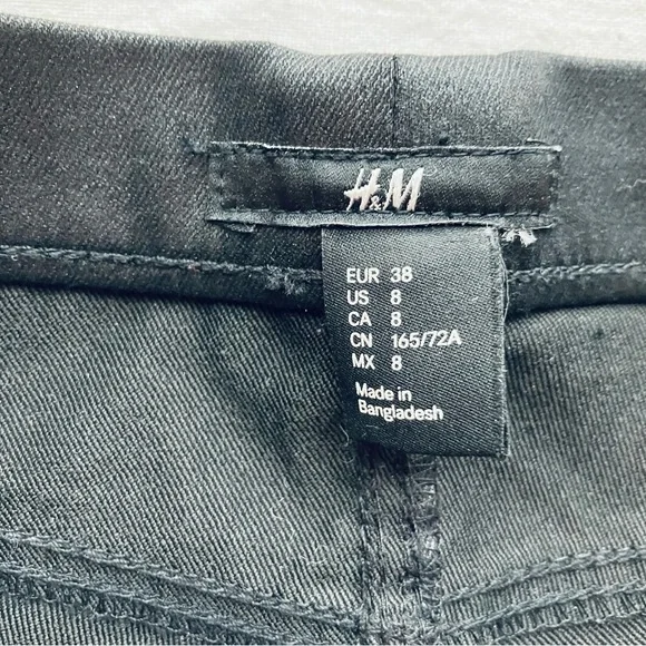 H&M Shiney black pants - Picture 3 of 4